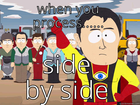 WHEN YOU PROCESS...... SIDE BY SIDE Captain Hindsight