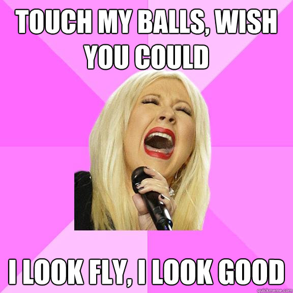 touch my balls, wish you could I look fly, i look good  Wrong Lyrics Christina