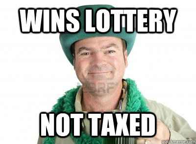 wins lottery not taxed  