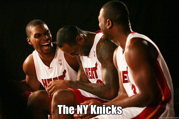  The NY Knicks -  The NY Knicks  Miami heat laughing