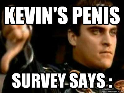 Kevin's Penis Survey says :   Downvoting Roman