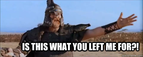 Is this what you left me for?! - Is this what you left me for?!  Troy meme