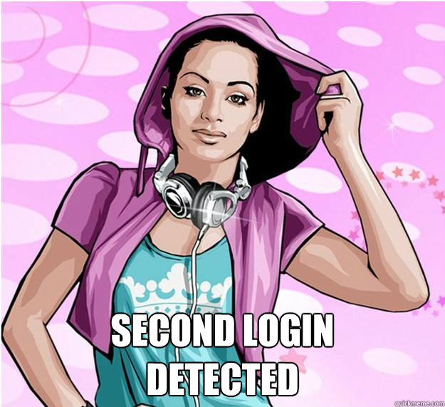 Second login
detected  gosupermodel problems