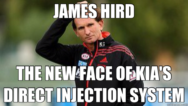 JAMES HIRD THE NEW FACE OF KIA'S DIRECT INJECTION SYSTEM  