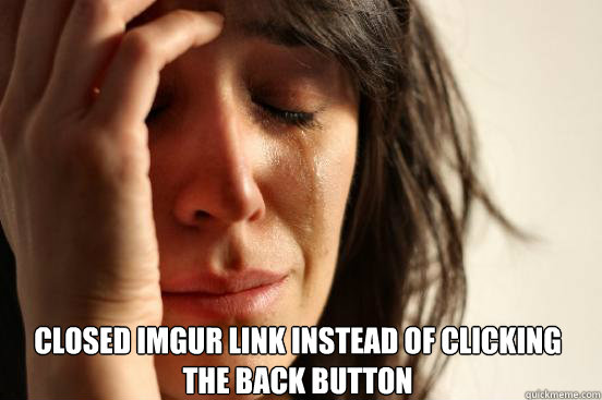 CLOSED IMGUR LINK INSTEAD OF CLICKING THE BACK BUTTON  First World Problems