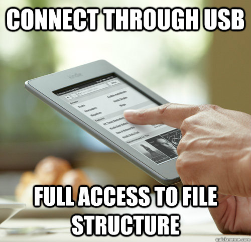 connect through usb full access to file structure  