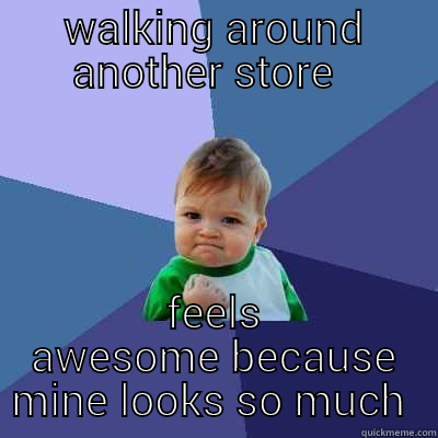 WALKING AROUND ANOTHER STORE   FEELS AWESOME BECAUSE MINE LOOKS SO MUCH BETTER Success Kid