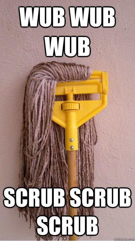 wub wub wub  scrub scrub scrub  Skrillex Mop