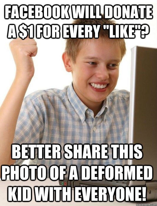 Facebook will donate a $1 for every 