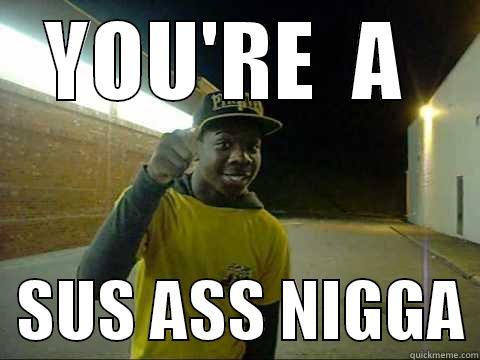 Sus Ass Nigga - YOU'RE  A    SUS ASS NIGGA Misc
