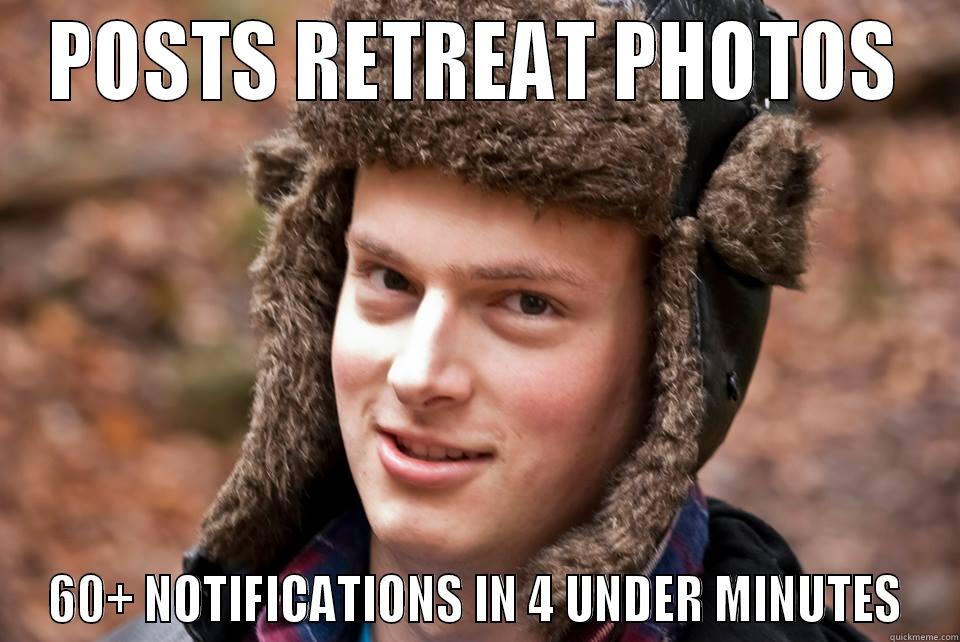POSTS RETREAT PHOTOS 60+ NOTIFICATIONS IN 4 UNDER MINUTES Misc