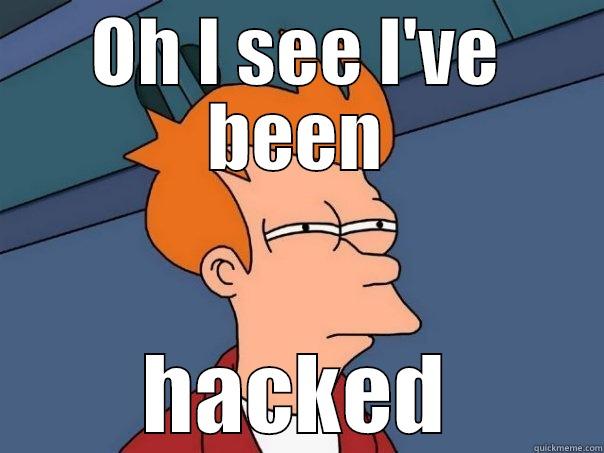 OH I SEE I'VE BEEN HACKED Futurama Fry
