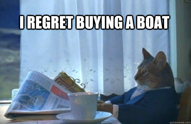 I regret buying a boat  Sophisticated Cat
