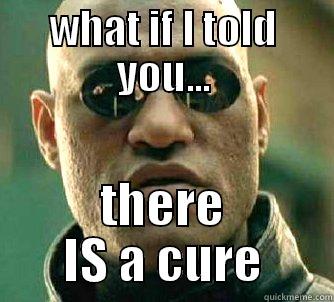 WHAT IF I TOLD YOU... THERE IS A CURE Matrix Morpheus