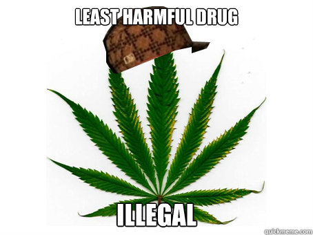 Least Harmful Drug ILLEGAL  