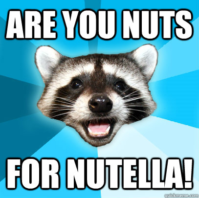 are you nuts For nutella!  Lame Pun Coon