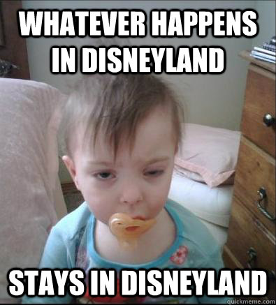 Whatever happens in disneyland stays in disneyland  Party Toddler