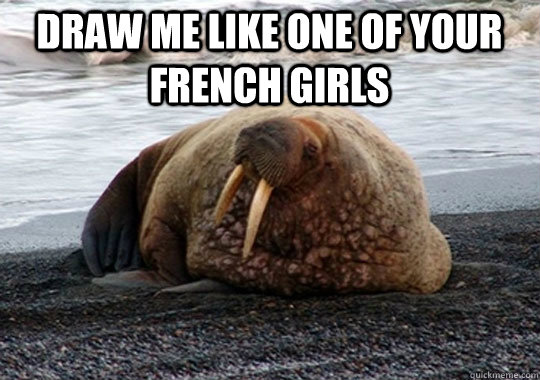 draw me like one of your french girls - draw me like one of your french girls  Titanic Walrus
