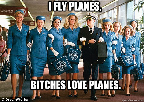 I fly planes, bitches love planes.  