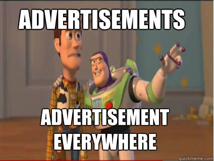 advertisements advertisement everywhere  woody and buzz