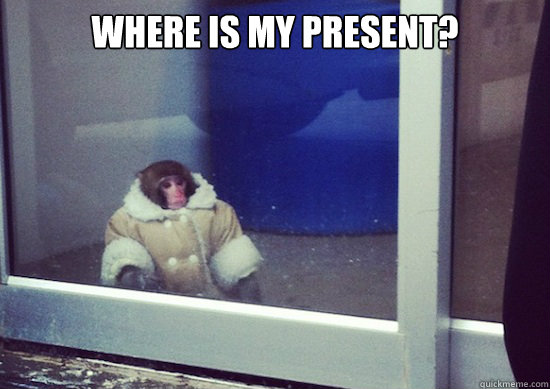 Where is my present?   Ikea Monkey