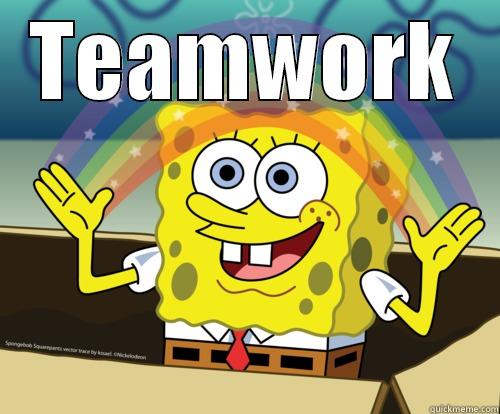 TEAMWORK  Spongebob rainbow