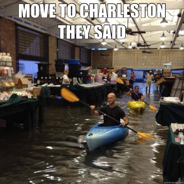 MOVE TO CHARLESTON  THEY SAID  - MOVE TO CHARLESTON  THEY SAID   Charlestown canoe