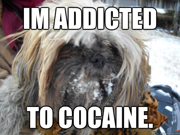 Im addicted to cocaine.  