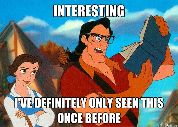 interesting I've definitely only seen this once before  Hipster Gaston