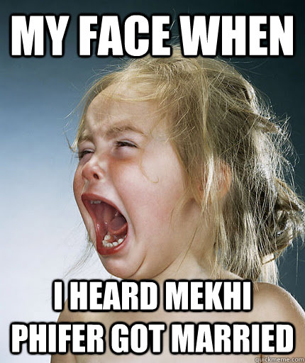 my face when i heard mekhi phifer got married  