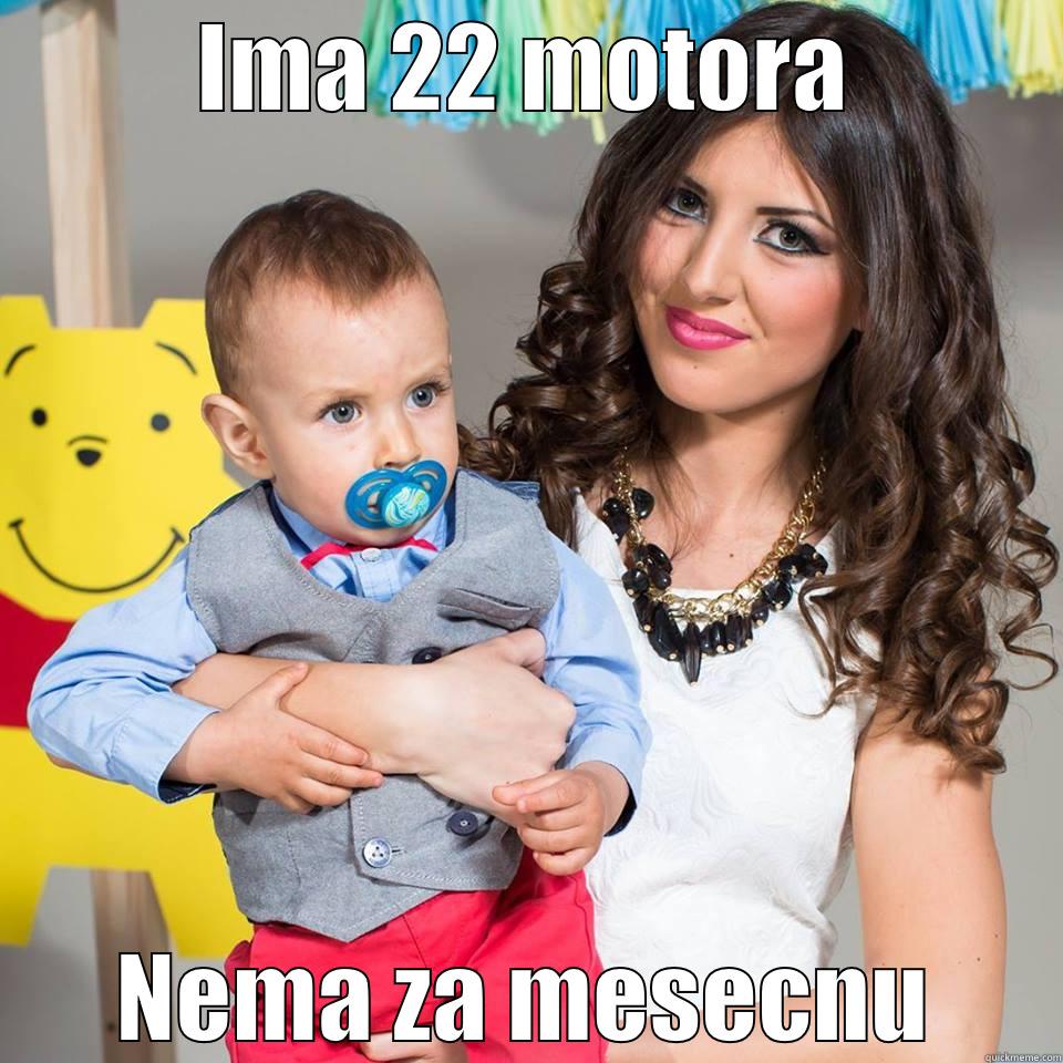 IMA 22 MOTORA NEMA ZA MESECNU Misc