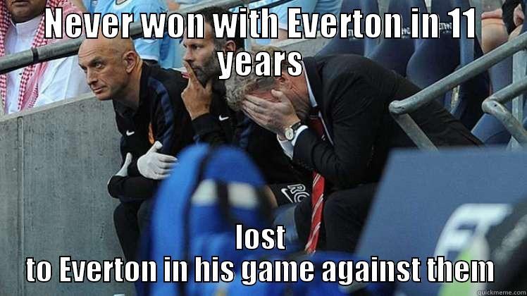 NEVER WON WITH EVERTON IN 11 YEARS LOST TO EVERTON IN HIS GAME AGAINST THEM Misc
