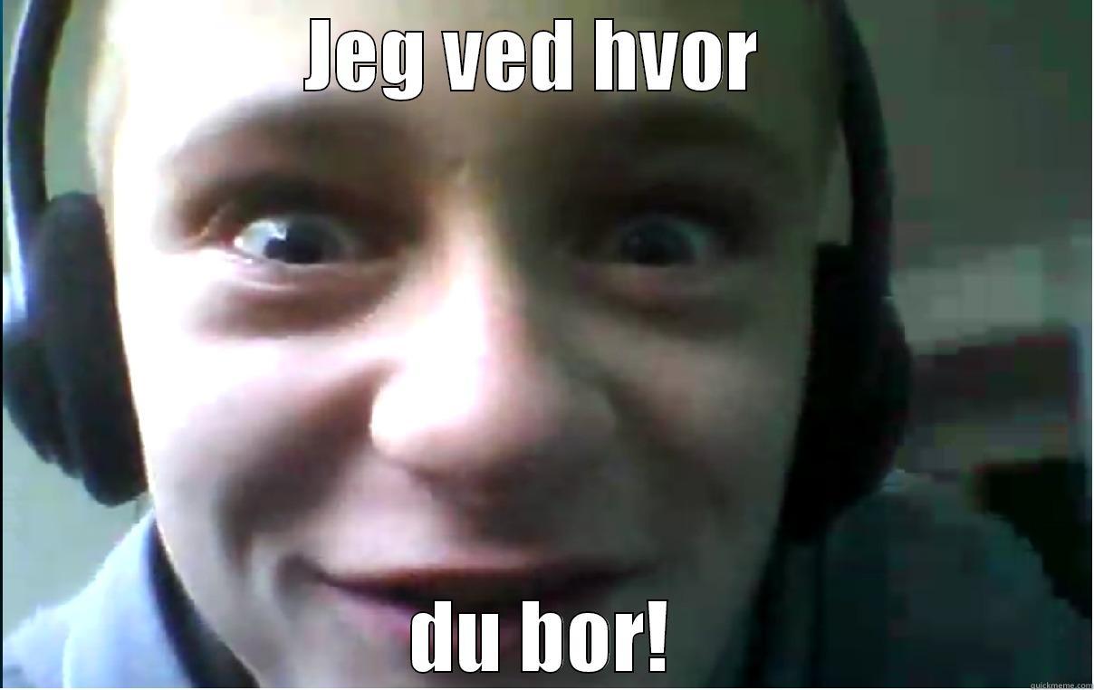 JEG VED HVOR  DU BOR! Misc