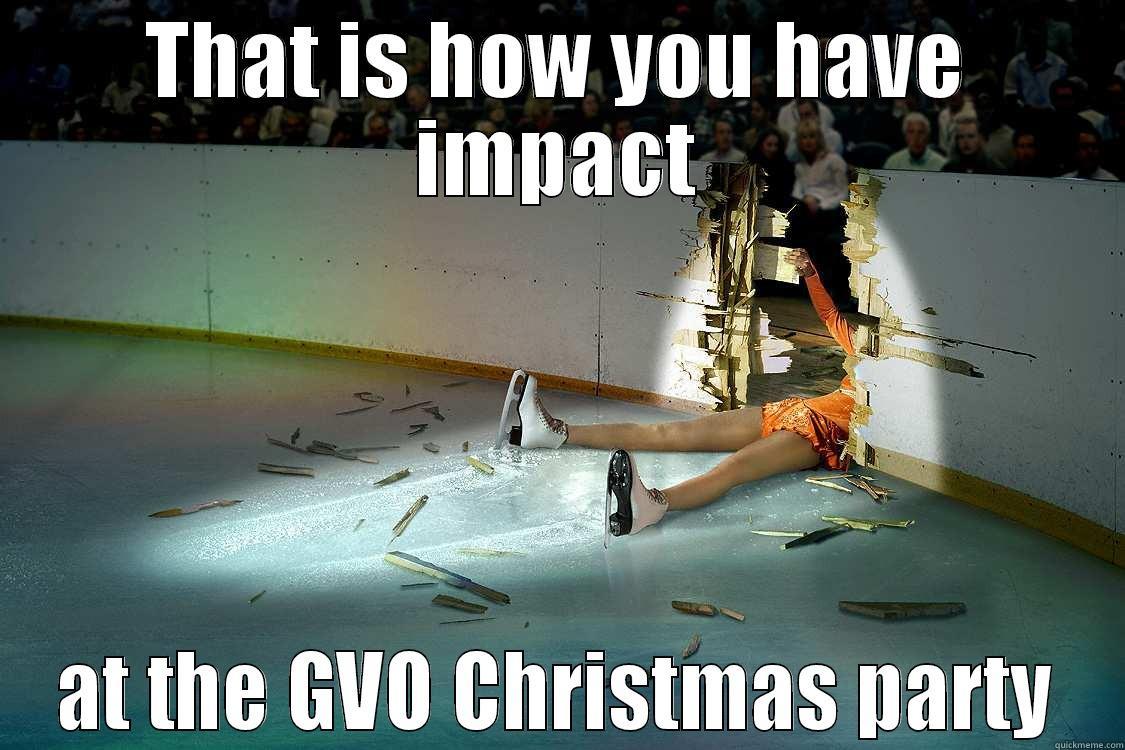 THAT IS HOW YOU HAVE IMPACT AT THE GVO CHRISTMAS PARTY Misc