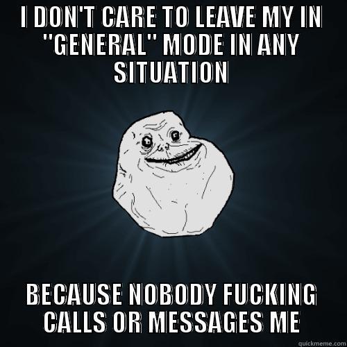 I DON'T CARE TO LEAVE MY IN 