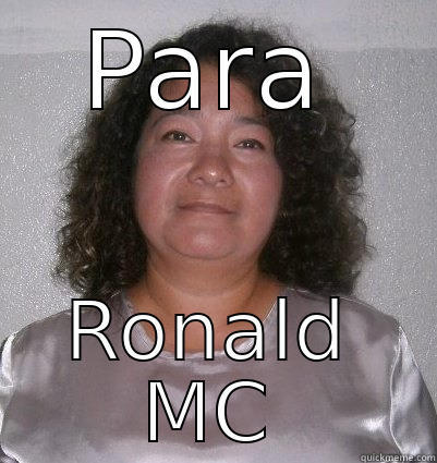 PARA RONALD MC Misc
