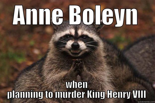 ANNE BOLEYN WHEN PLANNING TO MURDER KING HENRY VIII Evil Plotting Raccoon