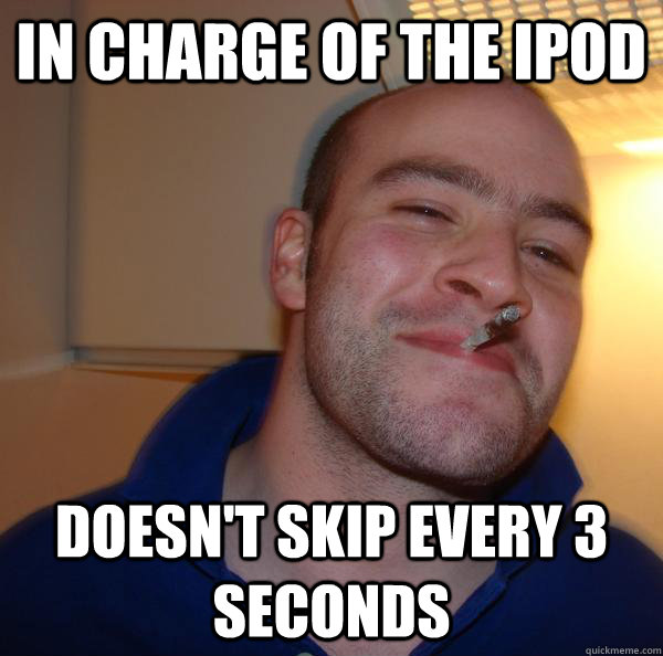 In charge of the ipod doesn't skip every 3 seconds - In charge of the ipod doesn't skip every 3 seconds  Misc