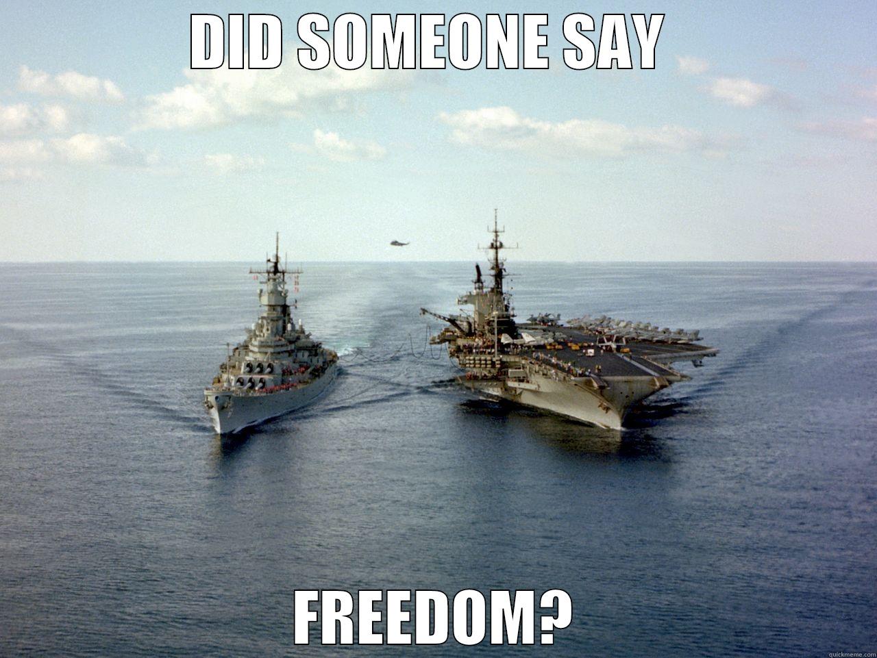 FREEDOM BOAT - DID SOMEONE SAY  FREEDOM? Misc