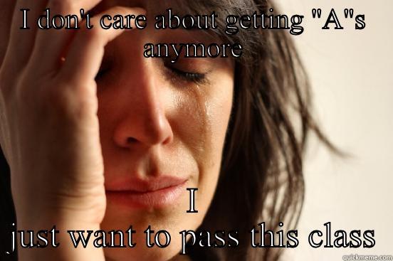 I DON'T CARE ABOUT GETTING 