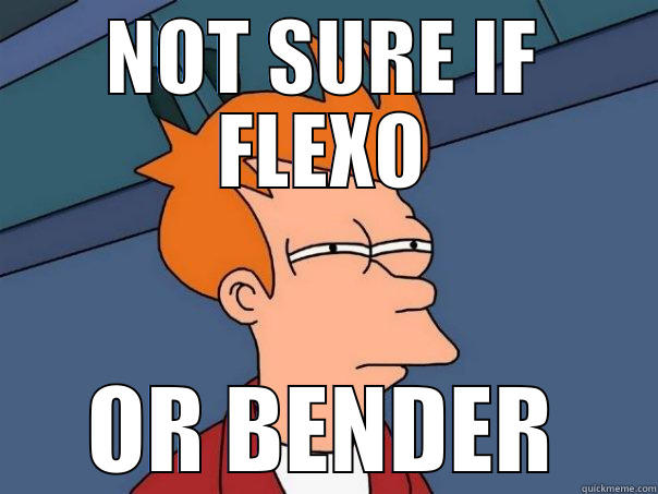 NOT SURE IF FLEXO OR BENDER Futurama Fry