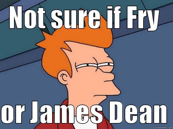 Poor Mans James Dean - NOT SURE IF FRY  OR JAMES DEAN Futurama Fry