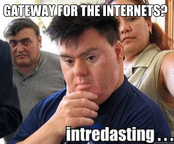 Gateway for the internets?   interdasting