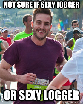 Not sure if sexy Jogger or sexy logger  Ridiculously photogenic guy