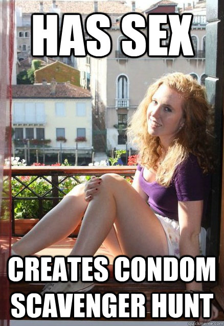 has sex creates condom scavenger hunt  