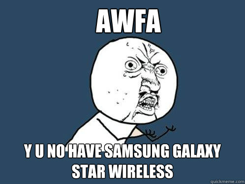 AWFA y u NO HAVE SAMSUNG GALAXY STAR WIRELESS  Y U No
