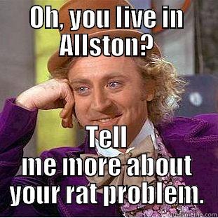 OH, YOU LIVE IN ALLSTON? TELL ME MORE ABOUT YOUR RAT PROBLEM. Creepy Wonka