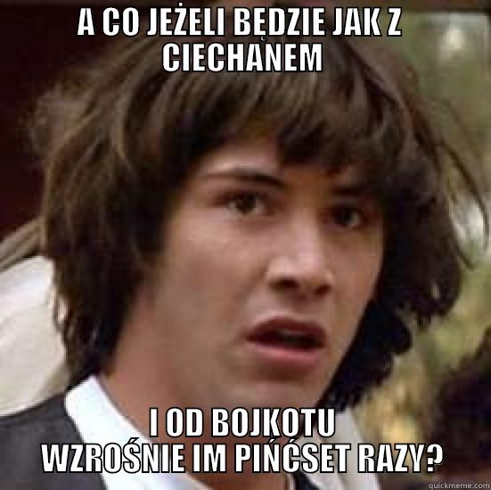 A CO JEŻELI BĘDZIE JAK Z  CIECHANEM I OD BOJKOTU WZROŚNIE IM PIŃĆSET RAZY? conspiracy keanu