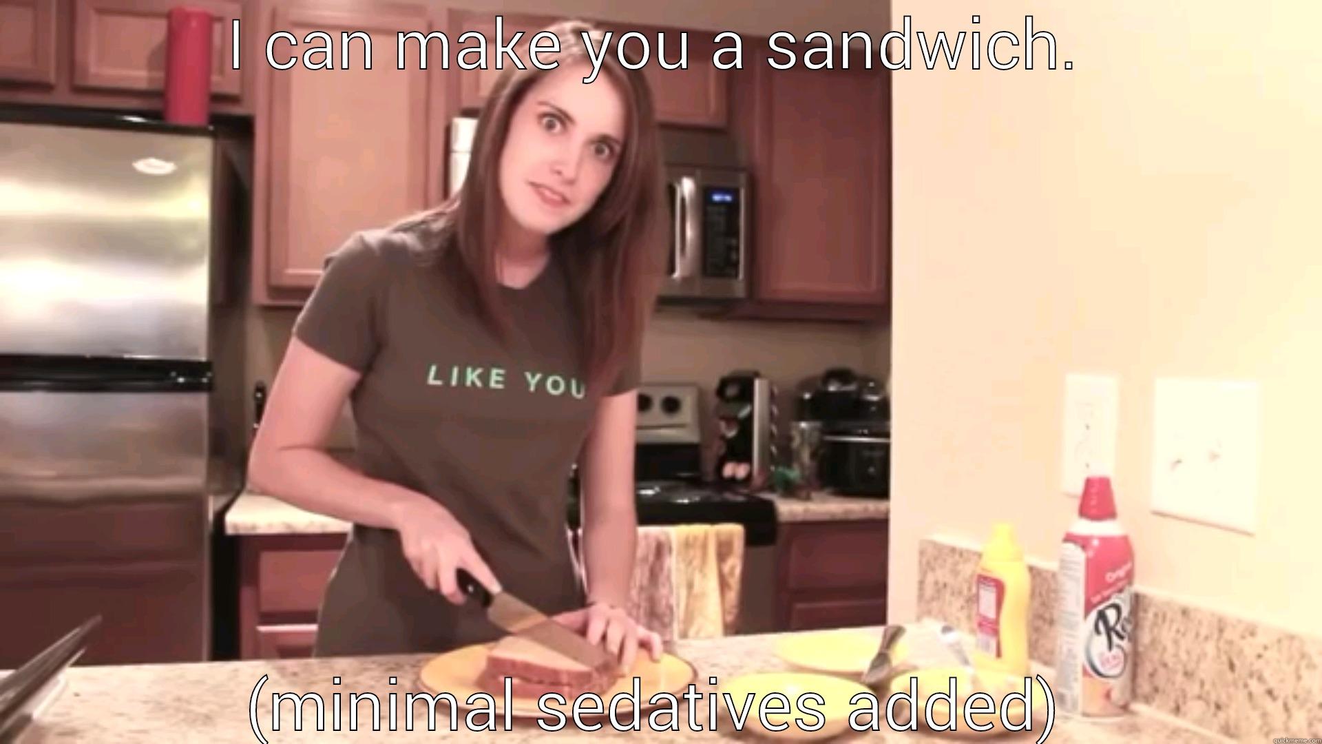 I CAN MAKE YOU A SANDWICH. (MINIMAL SEDATIVES ADDED) Misc