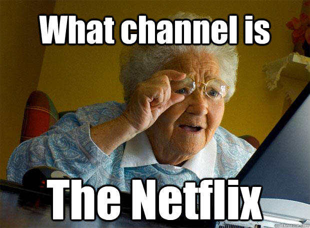 What channel is The Netflix   Caption 5 goes here - What channel is The Netflix   Caption 5 goes here  Grandma finds the Internet